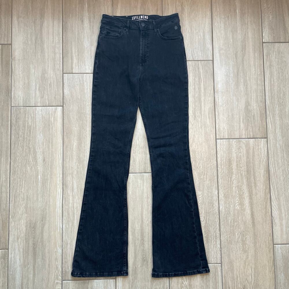 Idyllwind Miranda Lambert Black High Rise Flare Jeans Size 10x34 Tall Western